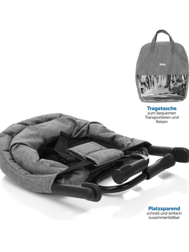 fillikid Babymöbel<Faltbarer Tischsitz inkl. Tasche - Melange in grau