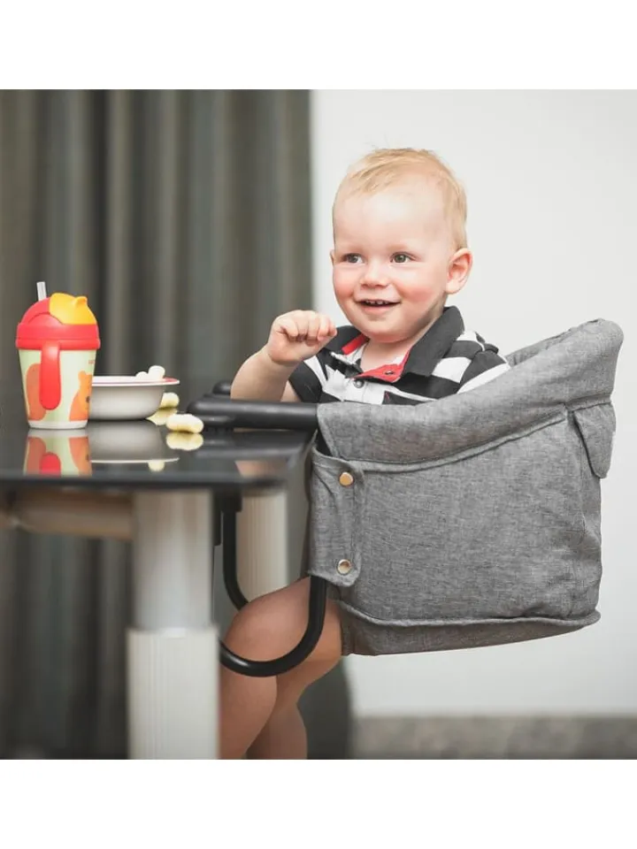 fillikid Babymöbel<Faltbarer Tischsitz inkl. Tasche - Melange in grau