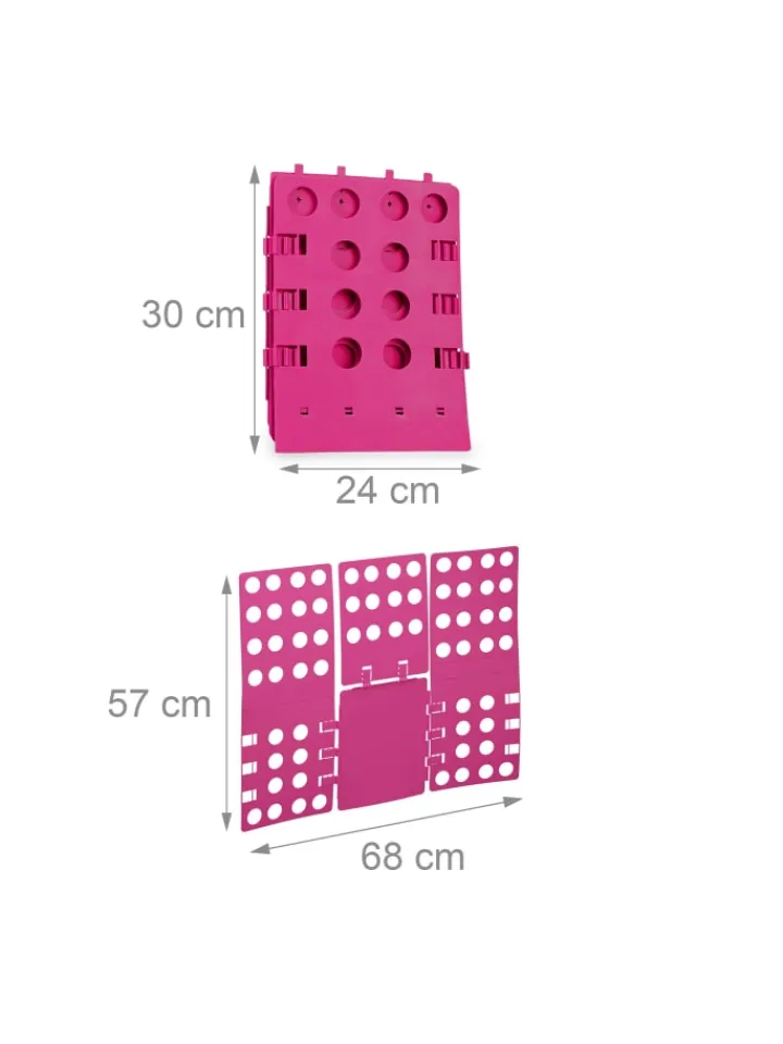 relaxdays Weitere Haushaltshelfer<Faltbrett in Pink