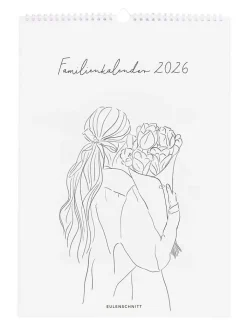 Eulenschnitt Büro- & Schulbedarf<Familienkalender "2026" in Weiß - DIN A3