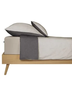 Schiesser Bettwäsche & Bettwaren<Feinbiber-Bettwäsche-Set in Anthrazit/ Beige