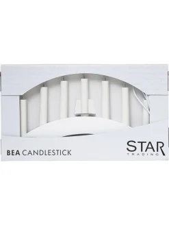 STAR Trading Lichterketten & Deko-Leuchten<Fensterleuchter "Bea" in Weiß - (L)39 x (B)22 cm