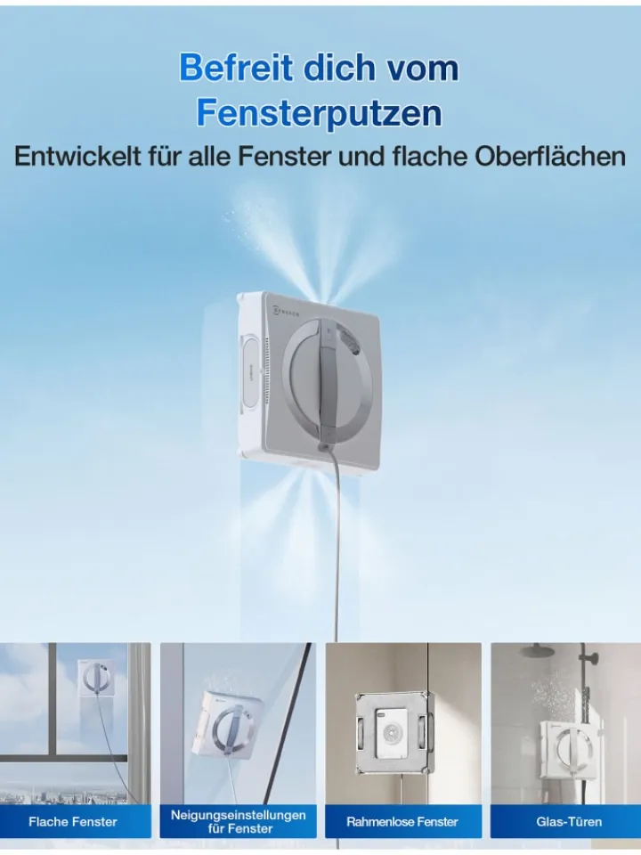 Ecovacs Staubsauger<Fensterputzroboter Winbot W2 Pro in weiß
