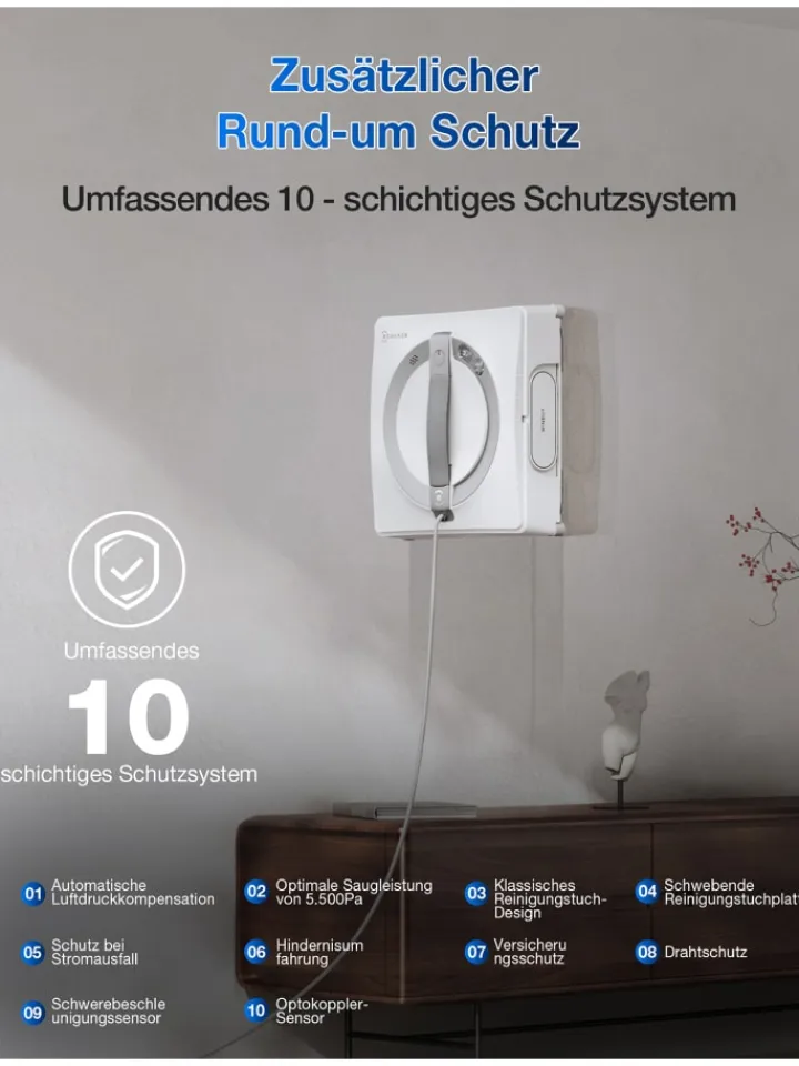 Ecovacs Staubsauger<Fensterputzroboter Winbot W2 Pro in weiß