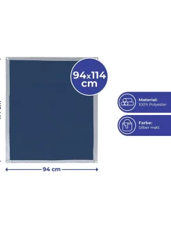 Wenko Weitere Haushaltshelfer<Fenster-Sonnenschutz in Blau - (L)114 x (B)94 cm
