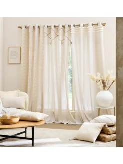 Douceur d’Intérieur Gardinen, Jalousien & Rollos<Fenstervorhang in beige