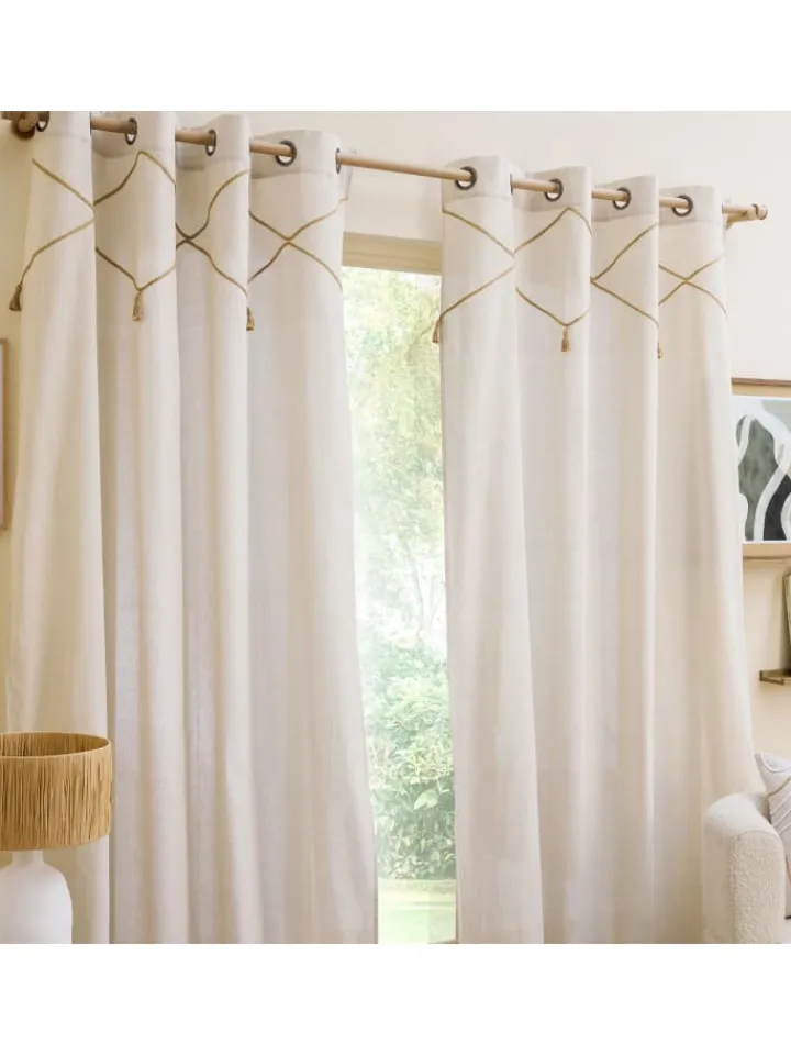 Douceur d’Intérieur Gardinen, Jalousien & Rollos<Fenstervorhang in beige