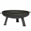 Siena Garden Grillen<Feuerschale XXL mit Handgriffen, Ø 55 cm in Anthrazit in Anthrazit