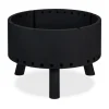 relaxdays Grillen<Feuerschale in Schwarz - Ø 58,5 cm