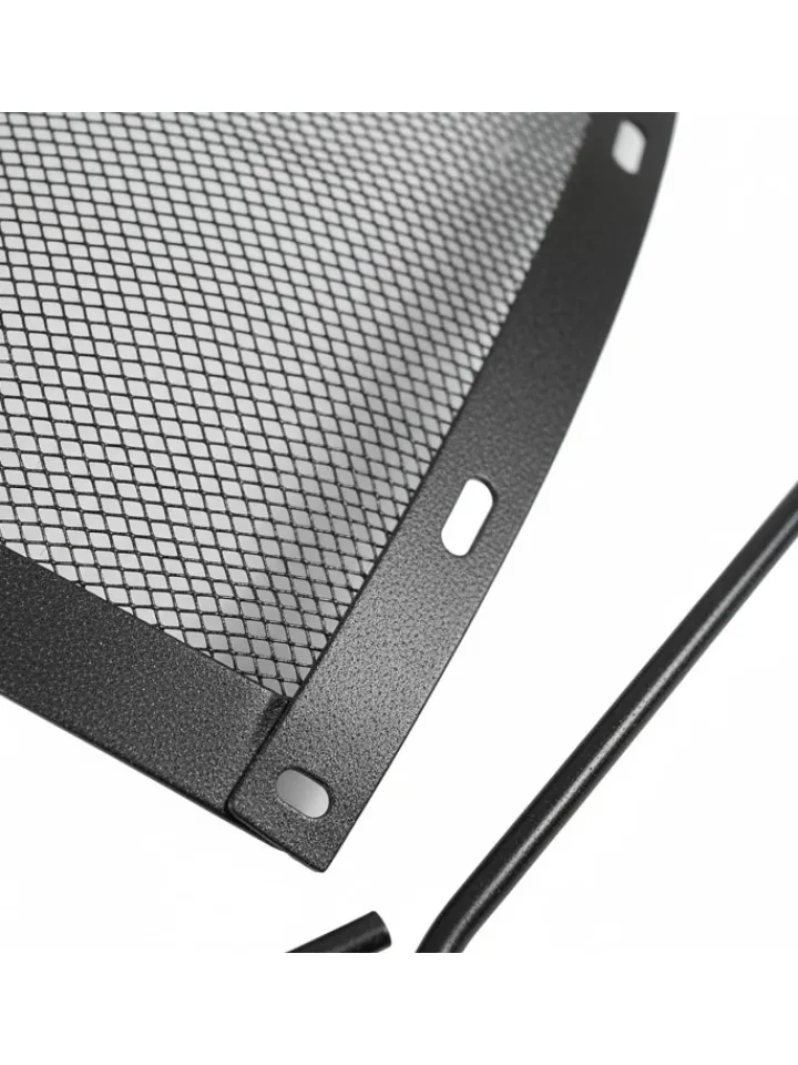 relaxdays Grillen<Feuerschalen-Funkenschutz in Schwarz - Ø 70 cm