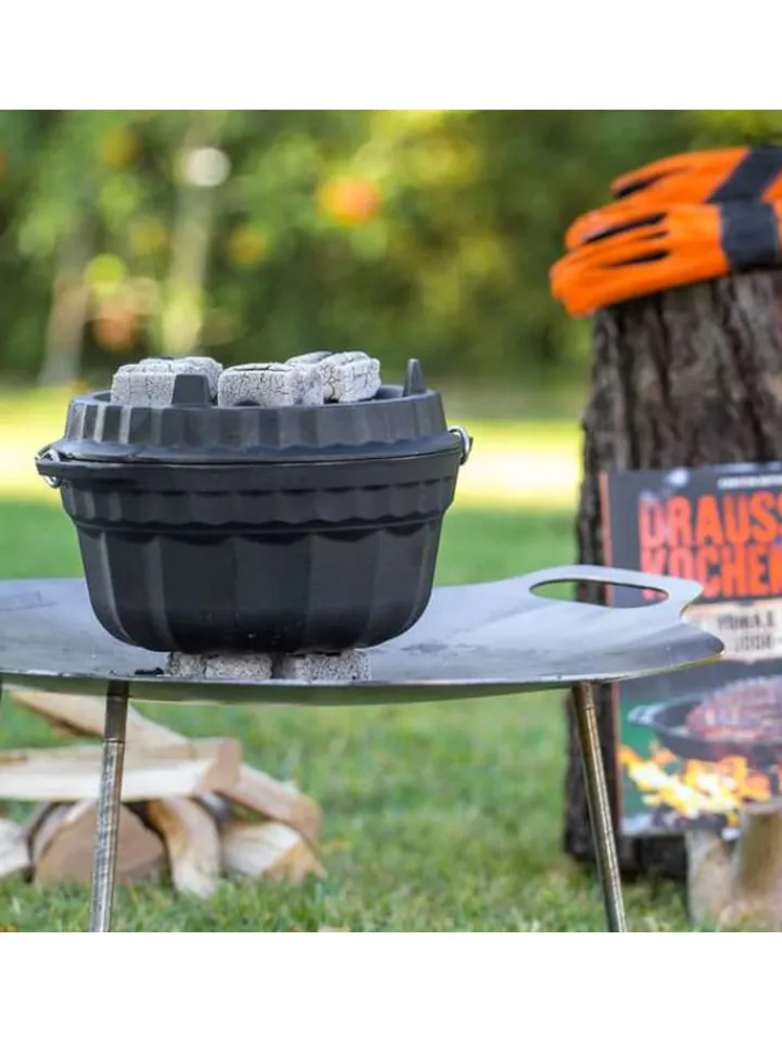 Petromax Grillen<Feuertopf Gugehupf gf1 in schwarz