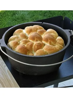 Camp Chef Grillen<Feuertopf Gusseisen 12" in schwarz - 30cm