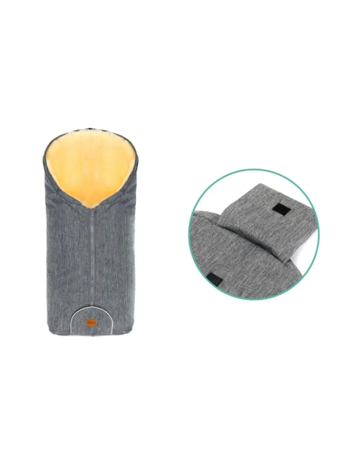 Kinderhaus Blaubär Lammfelle & Co<Fillikid Winterfußsack Pamir TOP in Hellgrau Melange