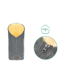 Kinderhaus Blaubär Lammfelle & Co<Fillikid Winterfußsack Pamir TOP in Hellgrau Melange