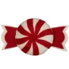 Clayre & Eef Dekoschalen<Filz-Dekoschale "Bonbon" in Rot/ Weiß - (L)30 x (B)18 cm