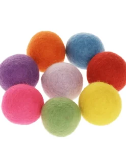 SUNNYSUE Kreativbedarf & Do-It-Yourself<Filzkugeln "Kunterbunt" in Bunt - 8 Stück - Ø 3 cm