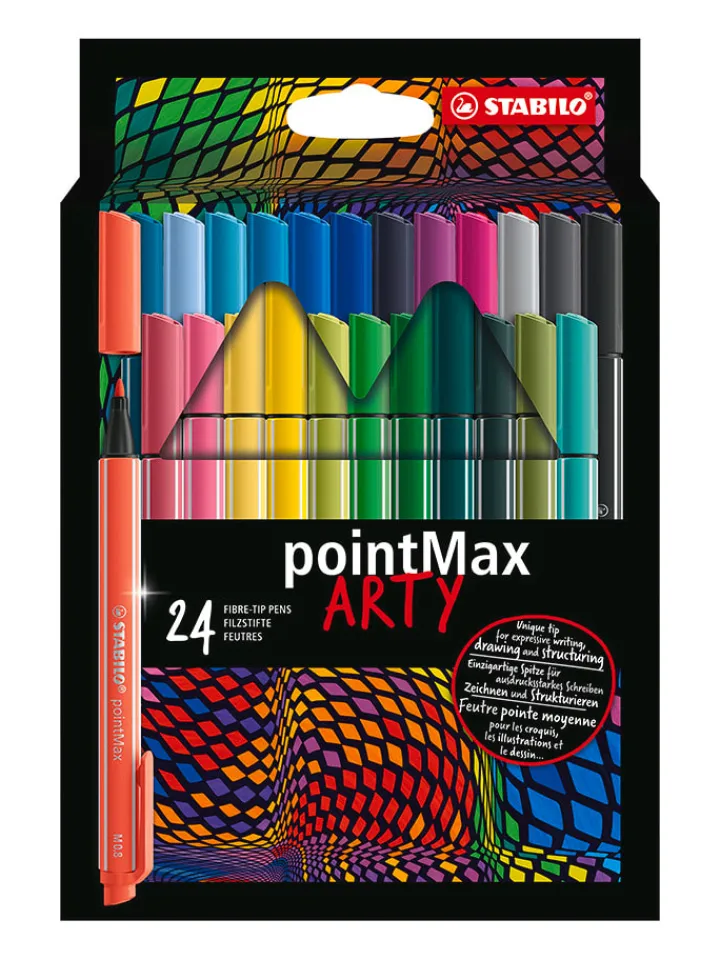 STABILO Büro- & Schulbedarf<Filzschreiber " pointMax - ARTY" - 24 Stück