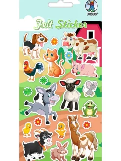 URSUS Kreativbedarf & Do-It-Yourself<Filz-Sticker "Farm"