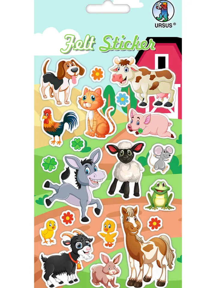 URSUS Kreativbedarf & Do-It-Yourself<Filz-Sticker "Farm"