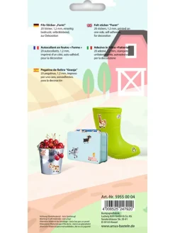URSUS Kreativbedarf & Do-It-Yourself<Filz-Sticker "Farm"