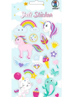 URSUS Kreativbedarf & Do-It-Yourself<Filz-Sticker "Unicorns"