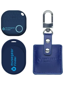 musegear Smarthome & Wetterstationen<Finder 2 dunkelblau, Finder Mini dunkelblau, Finder 2 in Ledertasche Navy Blue