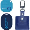 musegear Smarthome & Wetterstationen<Finder Mini dunkelblau, Finder 2 hellblau, Finder 2 in Ledertasche Navy Blue