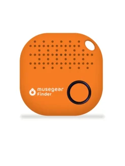 musegear Smarthome & Wetterstationen<Finder Mini dunkelblau, Finder 2 orange, Finder 2 in Ledertasche Bordeaux