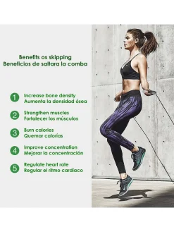 DAM Pflege & Gesundheit<Fitness-Springseil in Schwarz