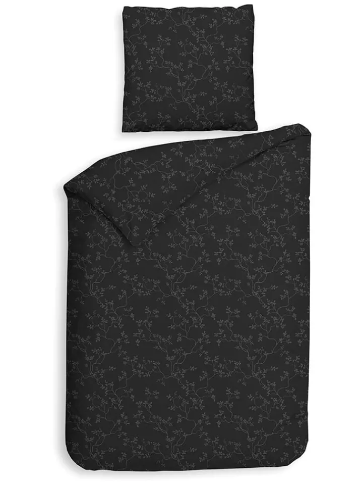HNL Bettwäsche & Bettwaren<Flanell-Bettwäsche-Set "Alloro" in Anthrazit