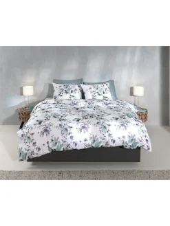 HNL Bettwäsche & Bettwaren<Flanell-Bettwäsche-Set "Celia" in Weiß/ MInt