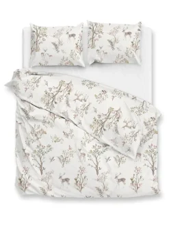 Zo!Home Bettwäsche & Bettwaren<Flanell-Bettwäsche-Set ''Hazel'' in Creme/ Hellbraun