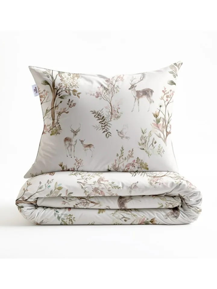 Zo!Home Bettwäsche & Bettwaren<Flanell-Bettwäsche-Set ''Hazel'' in Creme/ Hellbraun