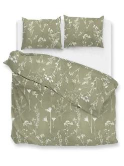 Heckett Lane Bettwäsche & Bettwaren<Flanell-Bettwäsche-Set ''Yarrow'' in Grün