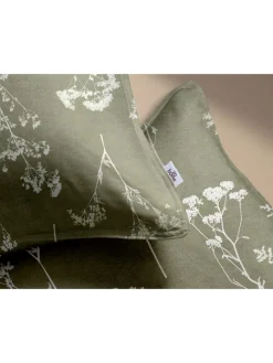 Heckett Lane Bettwäsche & Bettwaren<Flanell-Bettwäsche-Set ''Yarrow'' in Grün