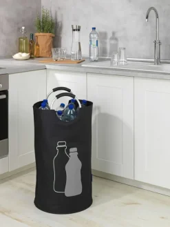 Wenko Kisten & Körbe<Flaschensammler "Jumbo" in Schwarz - 69 l
