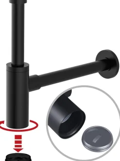 Schütte Badaccessoires<Flaschensiphon in Schwarz