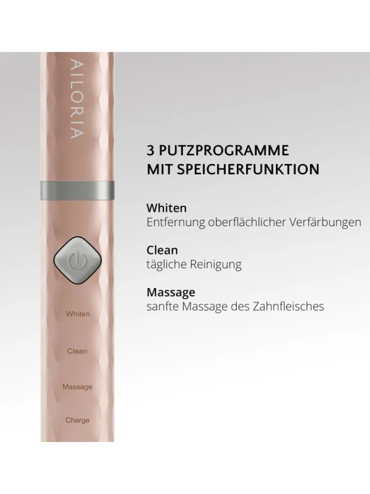 Ailoria Zahn & Mundpflege<FLASH TRAVEL USB-Schallzahnbürste in roségold