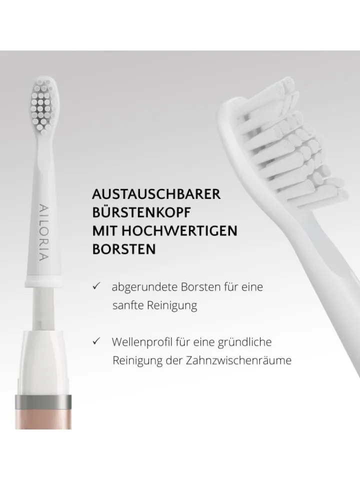 Ailoria Zahn & Mundpflege<FLASH TRAVEL USB-Schallzahnbürste in roségold