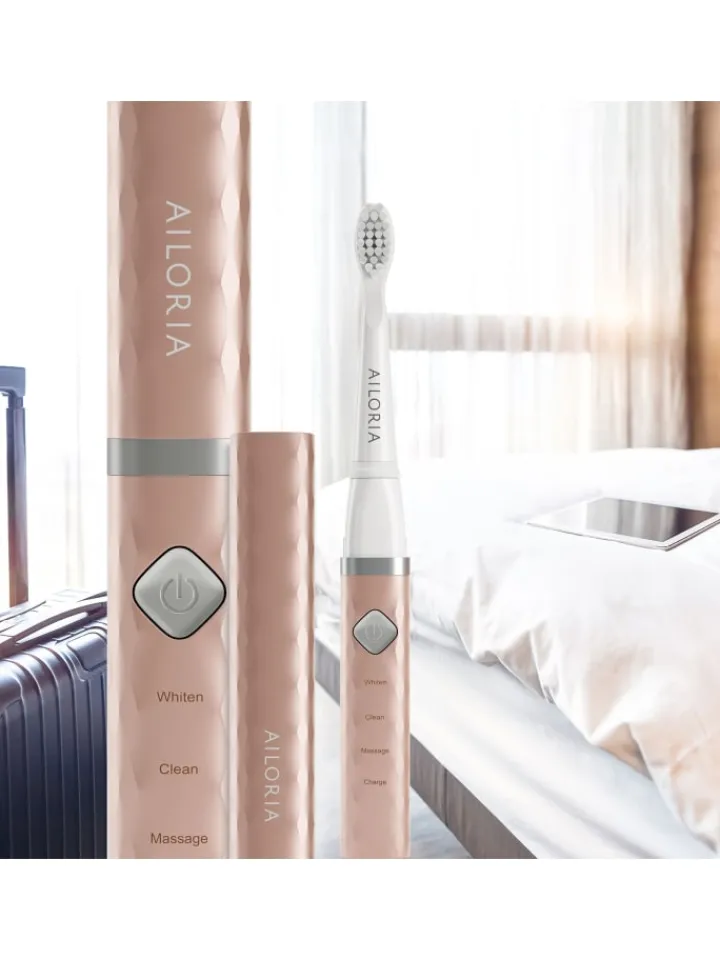 Ailoria Zahn & Mundpflege<FLASH TRAVEL USB-Schallzahnbürste in roségold