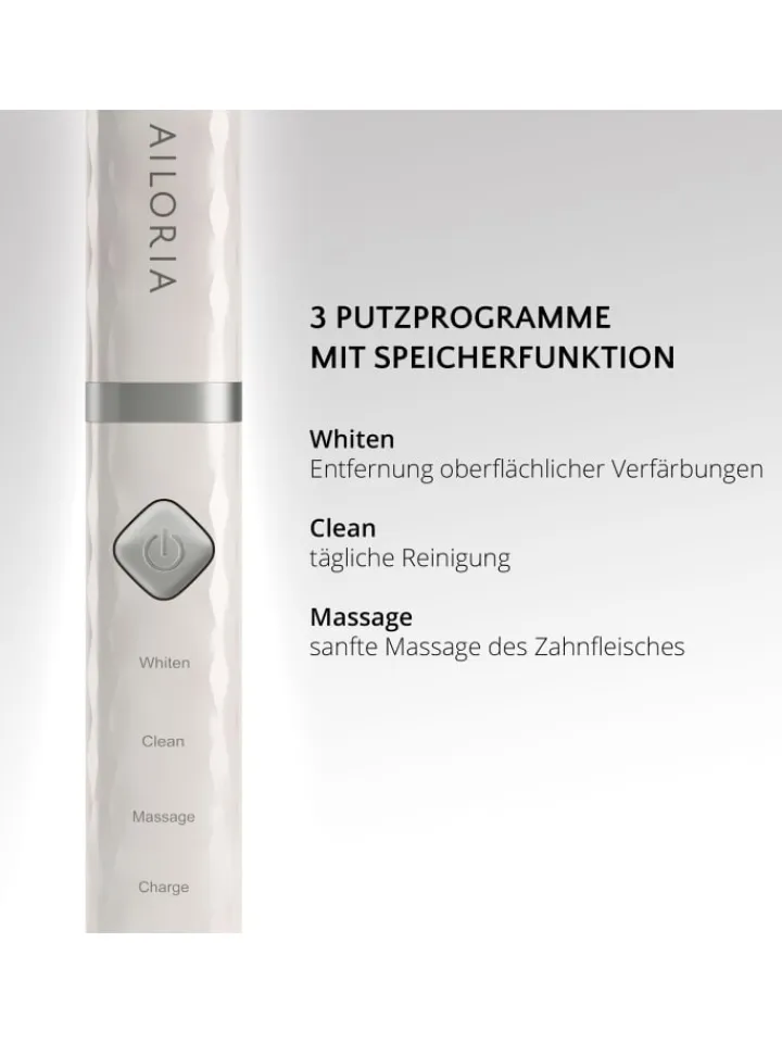 Ailoria Zahn & Mundpflege<FLASH TRAVEL USB-Schallzahnbürste in weiß