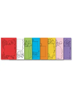 folia PAPER Kreativbedarf & Do-It-Yourself<Flechtpapier-Set in Bunt - 24 Blatt - A4