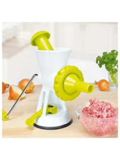 Chefware Küchenelektronik<Fleischwolf in Grün/ Weiß - (B)20 x (H)22 x (T)12 cm