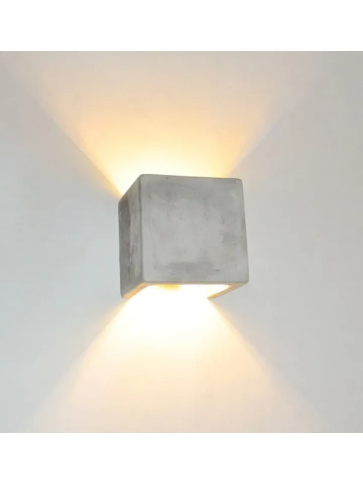 s.LUCE Wandleuchten<Flurlampe Plinth Beton in Grau