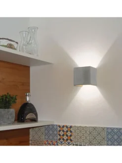 s.LUCE Wandleuchten<Flurlampe Plinth Beton in Grau