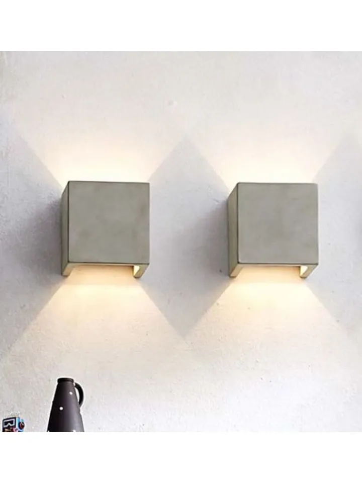 s.LUCE Wandleuchten<Flurlampe Plinth Beton in Grau