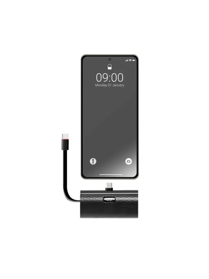 Wisam® Tv & Audio<FORCELL Powerbank 5000mAh USB-C PD 20W Schwarz