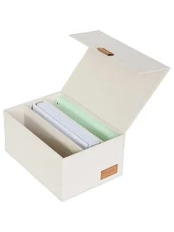 STORE IT Kisten & Körbe<Fotobox ''Premium'' in Creme - (B)31 x (H)8 x (T)25 cm