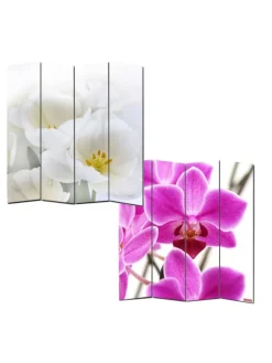 MCW Paravents<Foto-Paravent Bagheria, 180x160cm, Orchidee