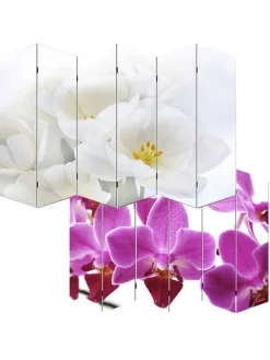 MCW Paravents<Foto-Paravent Bagheria, 180x240cm, Orchidee